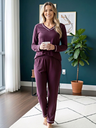 Classic V-Neck Sleepwear Set for Women